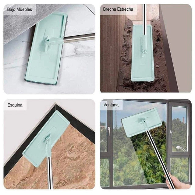 Trapeador Mopa Plano + Balde Escurridor