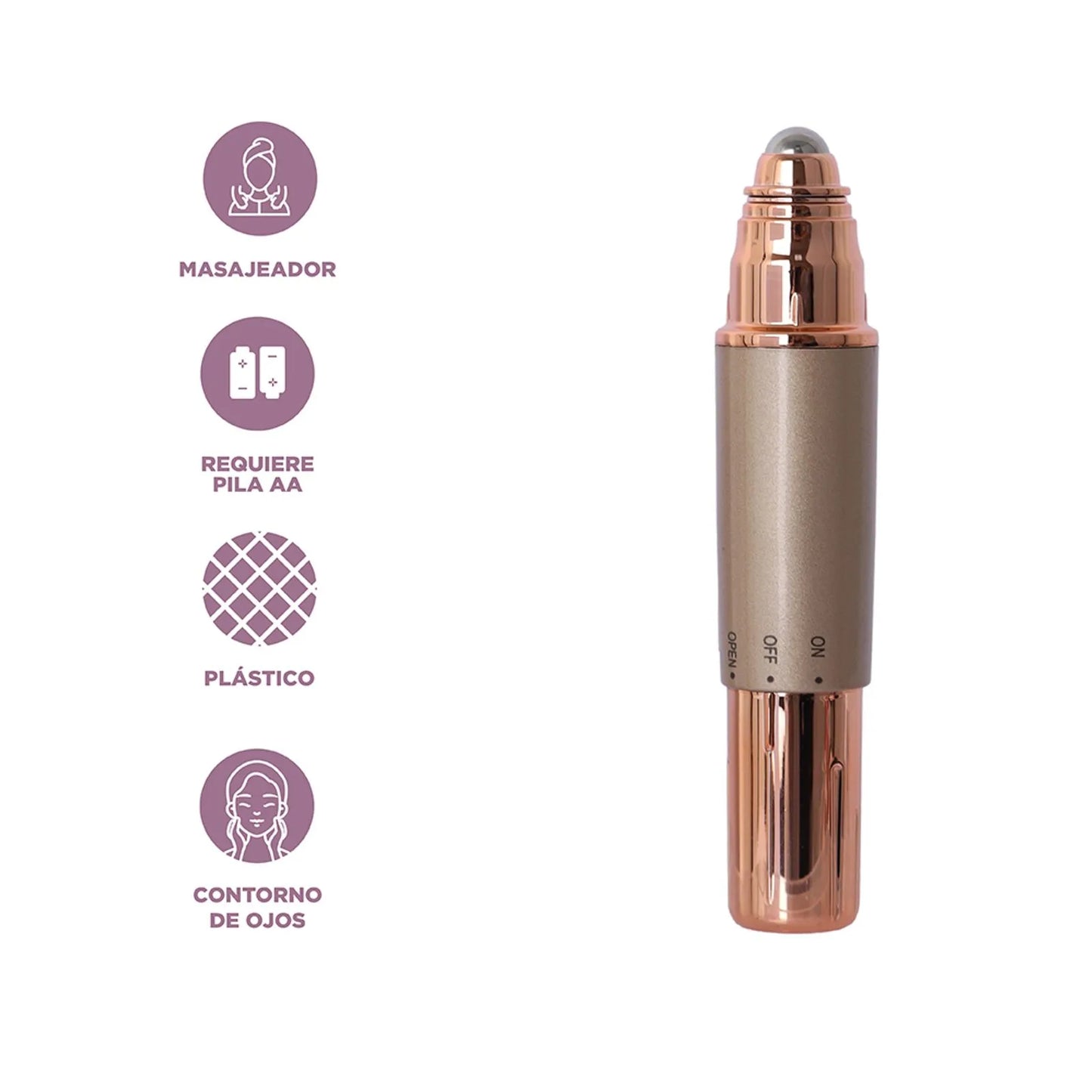 💆♀️✨ Masajeador Facial Antiarrugas 3 en 1 – Lifting Natural y Cuidado de Ojos 👁️🌸