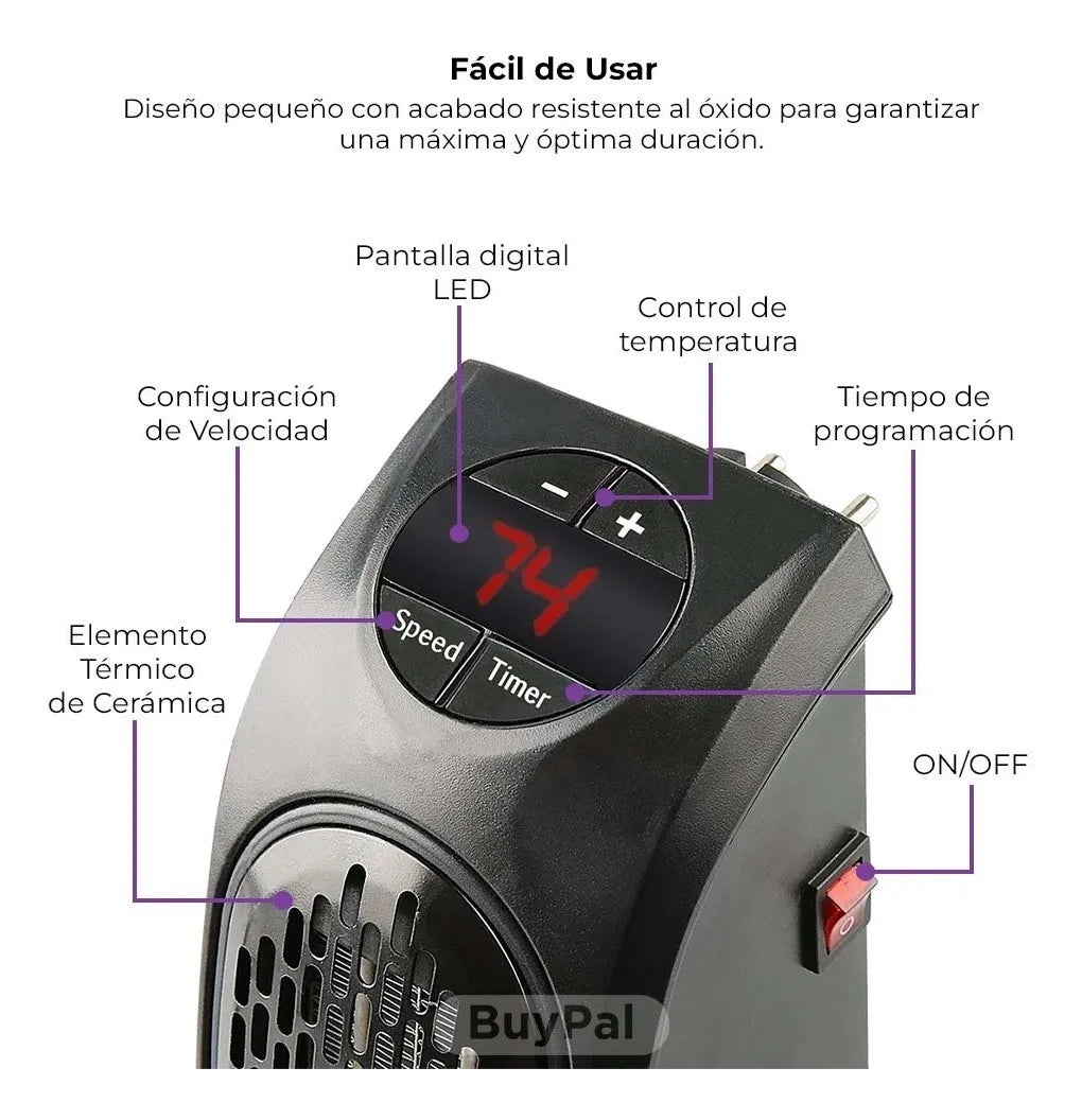 CALEFACTOR ELECTRICO ™: Llevá el Calor a Cualquier Rincón
