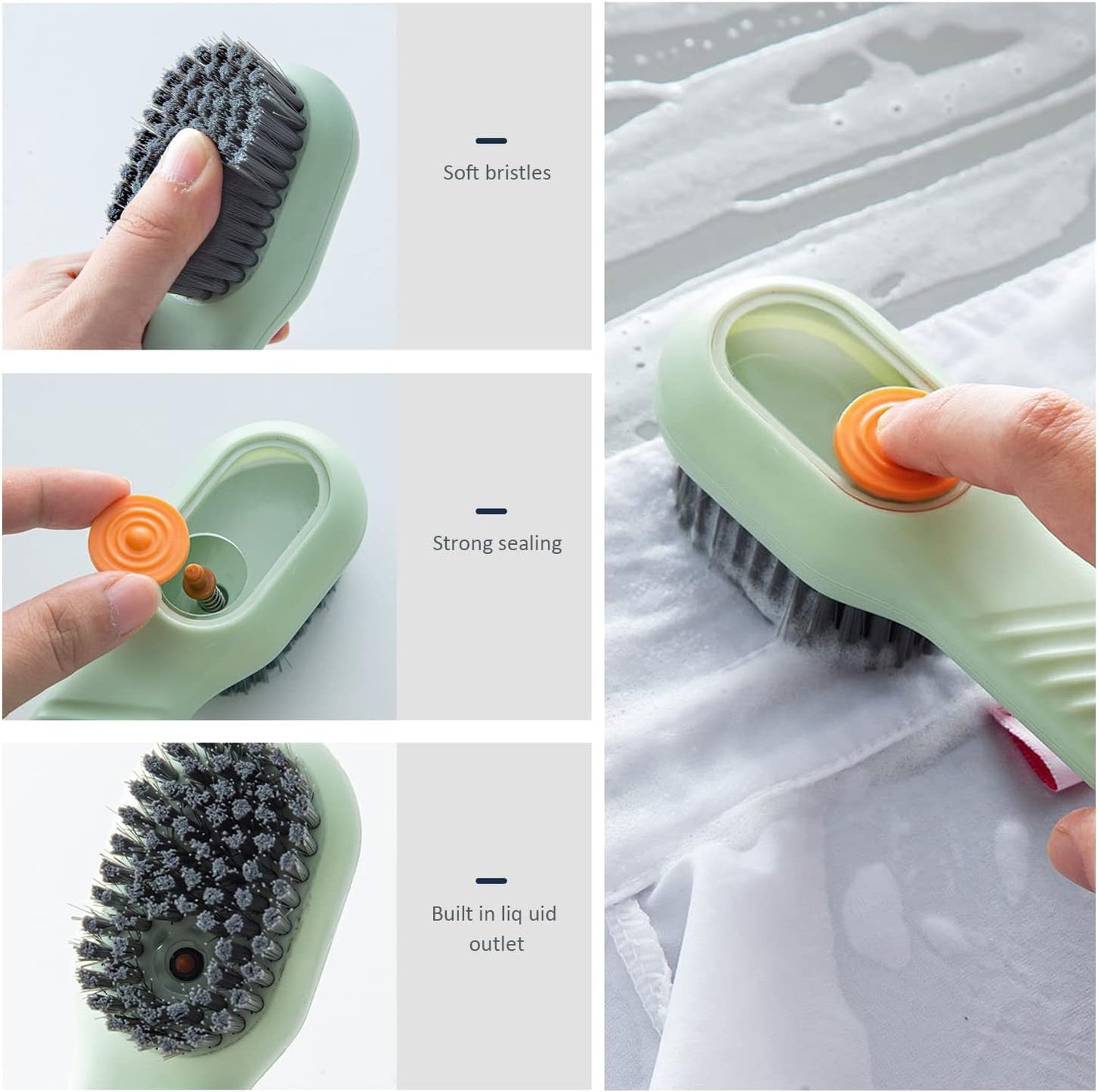 Cepillo de Limpieza para Ropa con Dispenser Recargable – Prendas Siempre Impecables