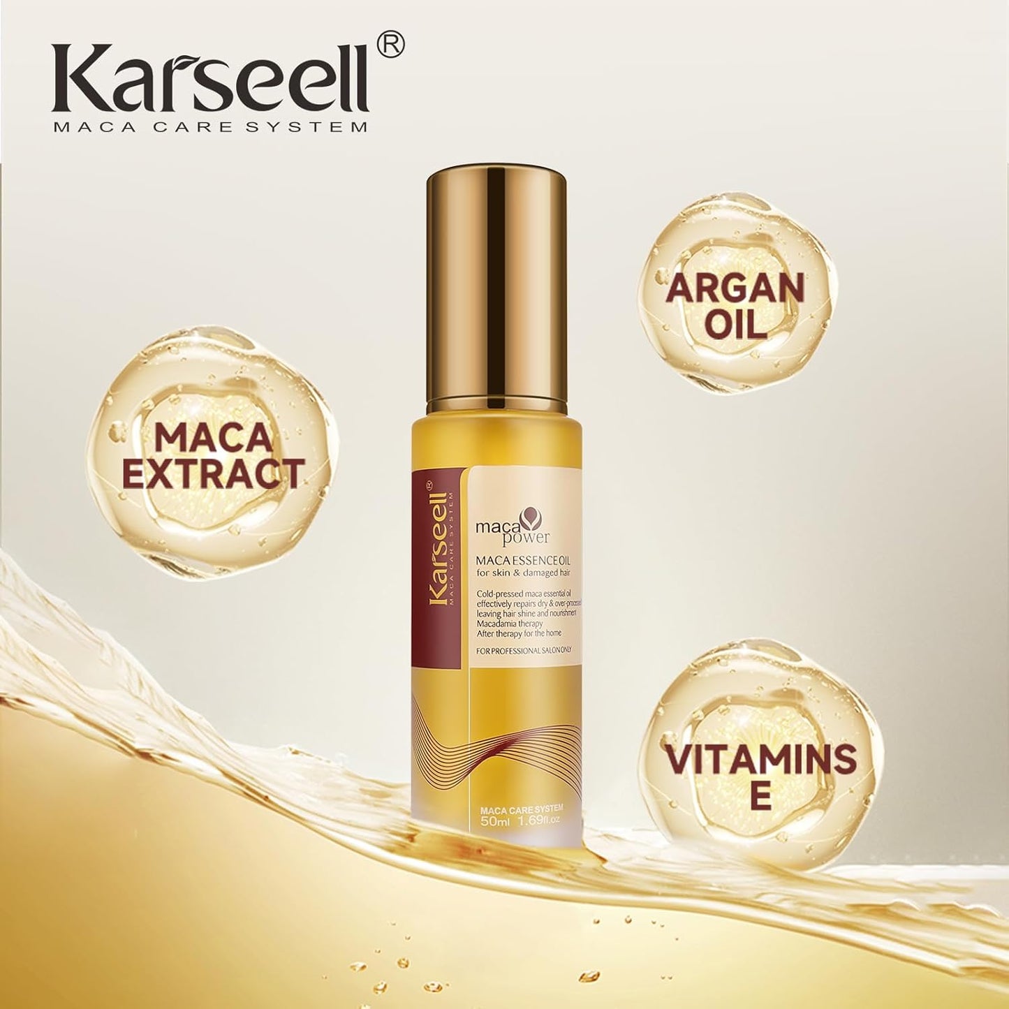 Aceite Karseell Maca Essence – Nutrición y Protección Profunda