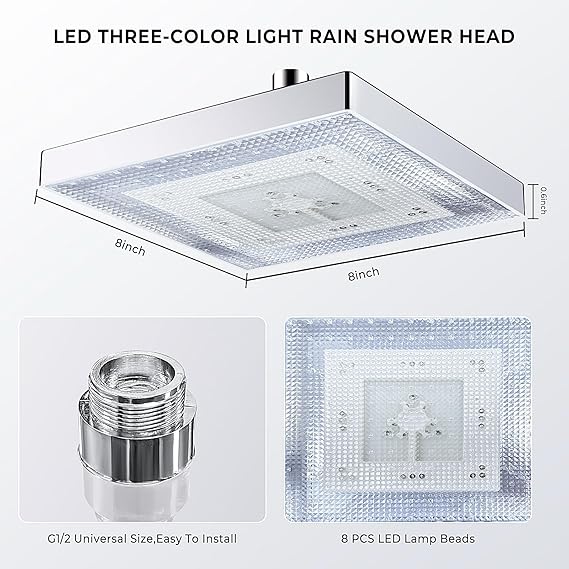 🚿Cabezal de Ducha LED RGB – Convierte tu baño en un spa de colores 🌈