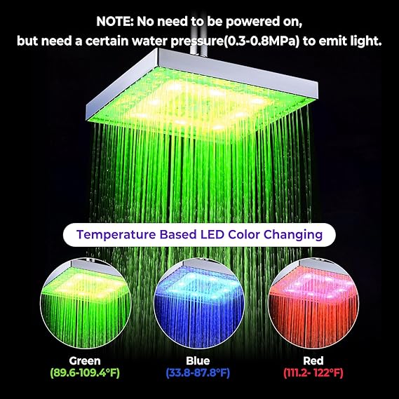 🚿Cabezal de Ducha LED RGB – Convierte tu baño en un spa de colores 🌈