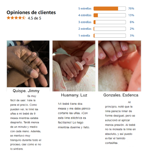 Limador de uñas para bebe