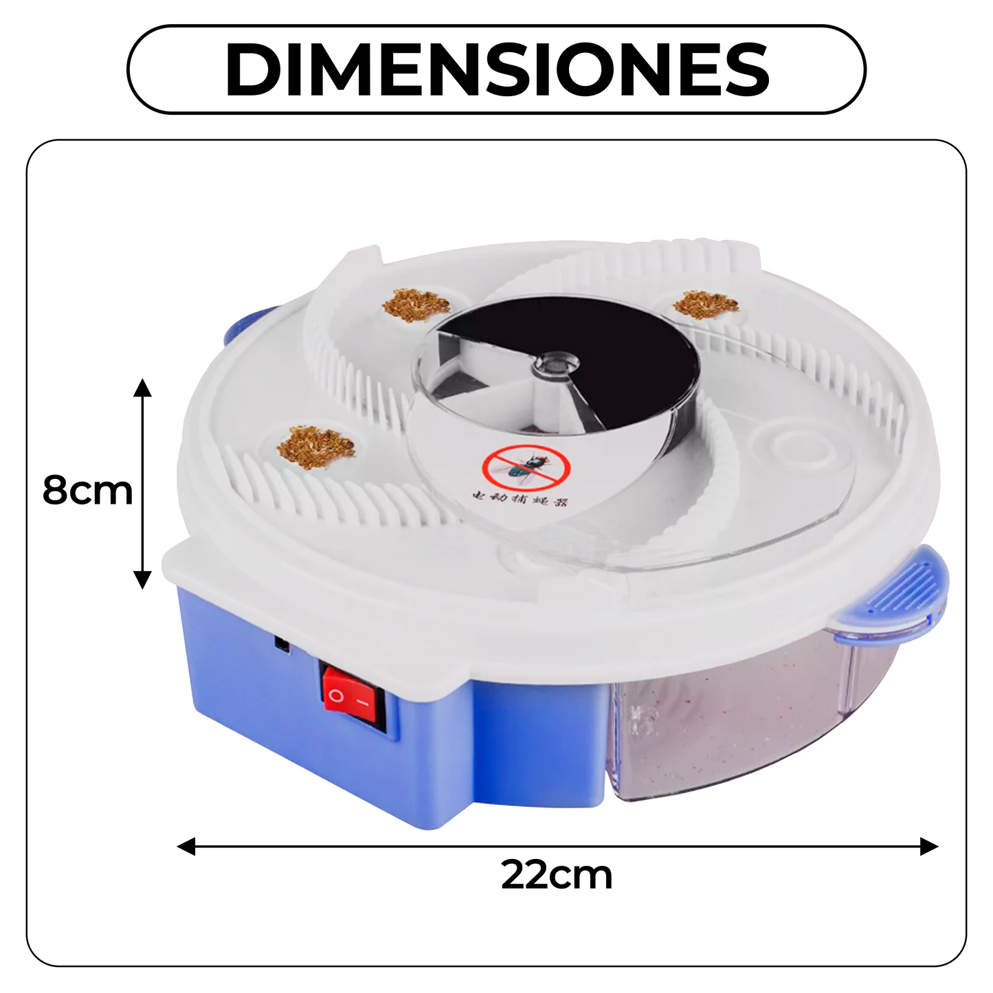 Trampa Atrapa Moscas Automático Portátil Recargable