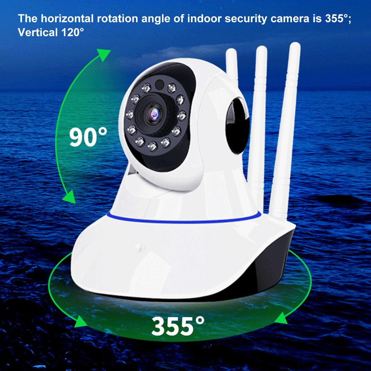 CÁMARA DE SEGURIDAD WIFI 5G CON 5 ANTENAS – VISIÓN 360° CONTROL DESDE TU CELULAR