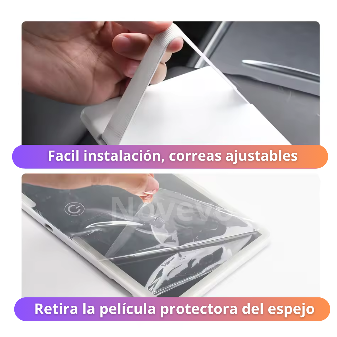 Espejo De Lujo LED Para Carro