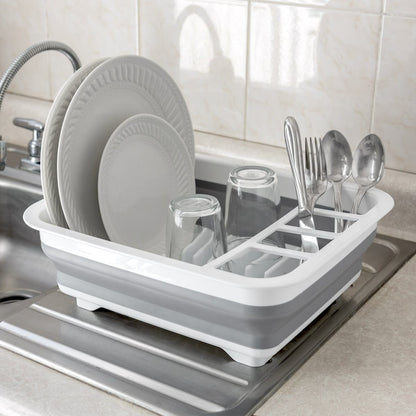 Escurridor de Platos Plegable de Silicona – Orden y Practicidad en tu Cocina