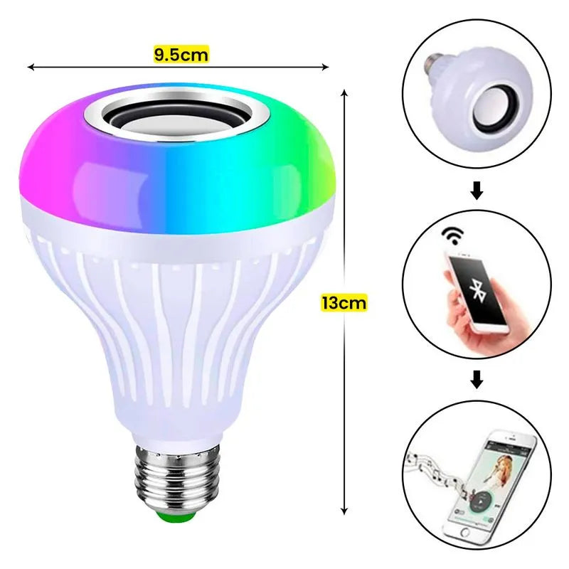 🔊 Foco LED Parlante Bluetooth – Ilumina y Escucha Tu Música Favorita al Mismo Tiempo 🎵
