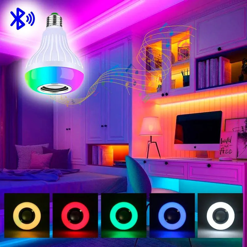 🔊 Foco LED Parlante Bluetooth – Ilumina y Escucha Tu Música Favorita al Mismo Tiempo 🎵