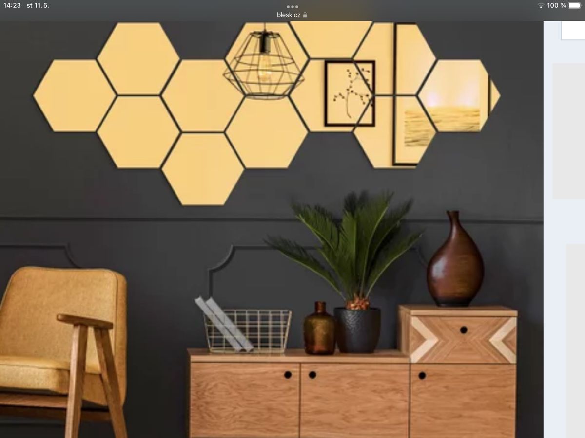 Espejos Hexagonales  de 12 Piezas Adhesivos – Decora y Amplía tus Espacios