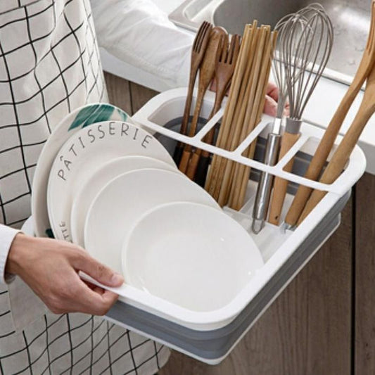 Escurridor de Platos Plegable de Silicona – Orden y Practicidad en tu Cocina