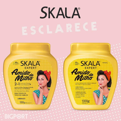 Máscara Capilar Amido de Milho Skala – Nutrición y Brillo Intenso