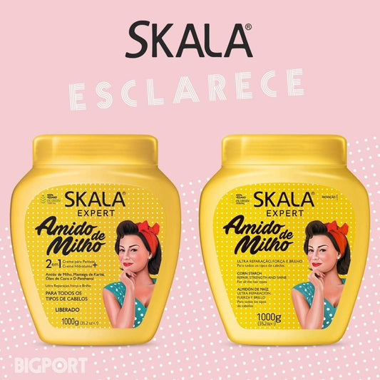 Máscara Capilar Amido de Milho Skala – Nutrición y Brillo Intenso