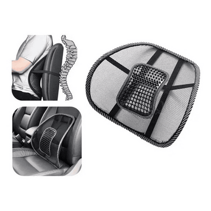 Respaldo Lumbar Ergonómico De Malla Para Auto Y Oficina