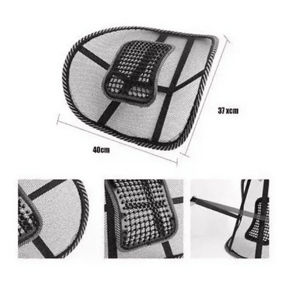 Respaldo Lumbar Ergonómico De Malla Para Auto Y Oficina