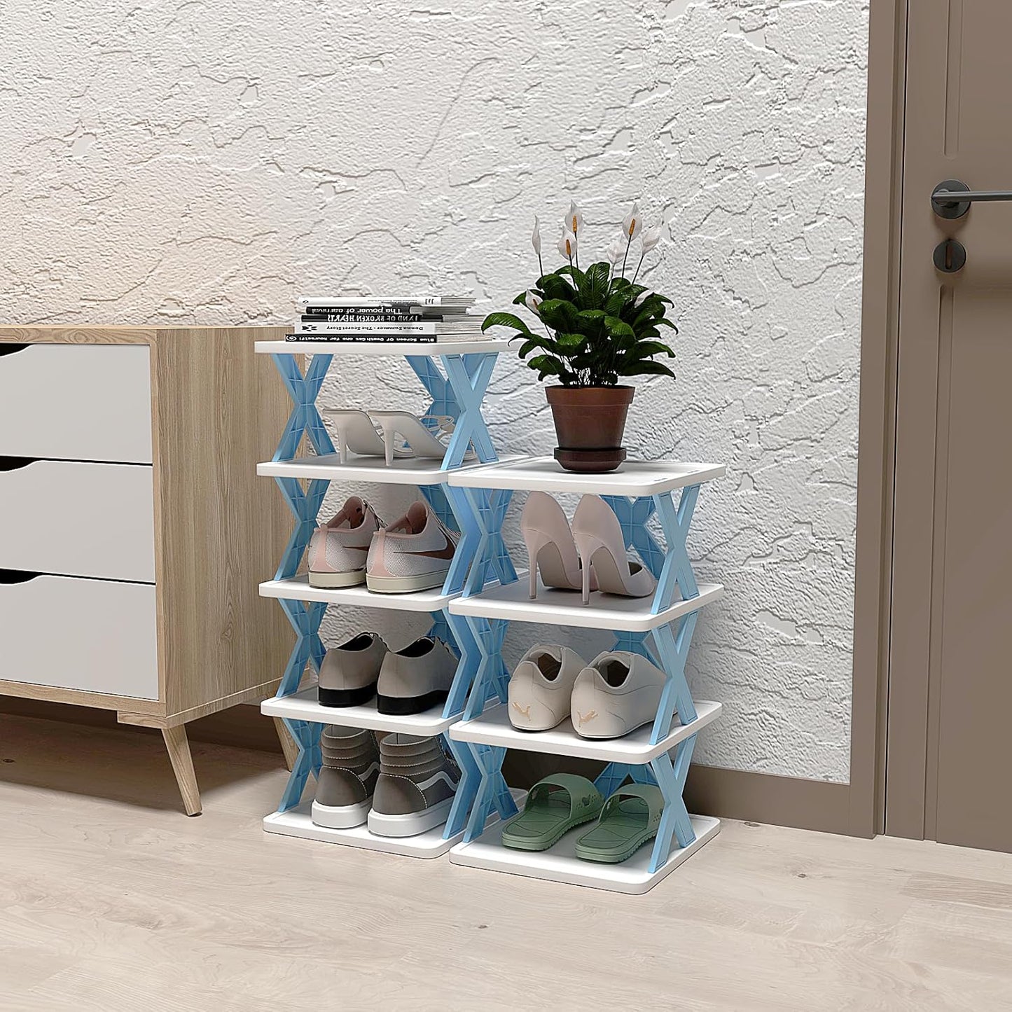 Zapatero Vertical Armable 6 Niveles – Organización y Estilo en Tu Hogar