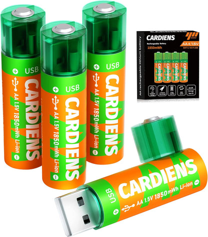 Pilas Recargables X2 USB con Tapita – Energía Práctica y Ecológica