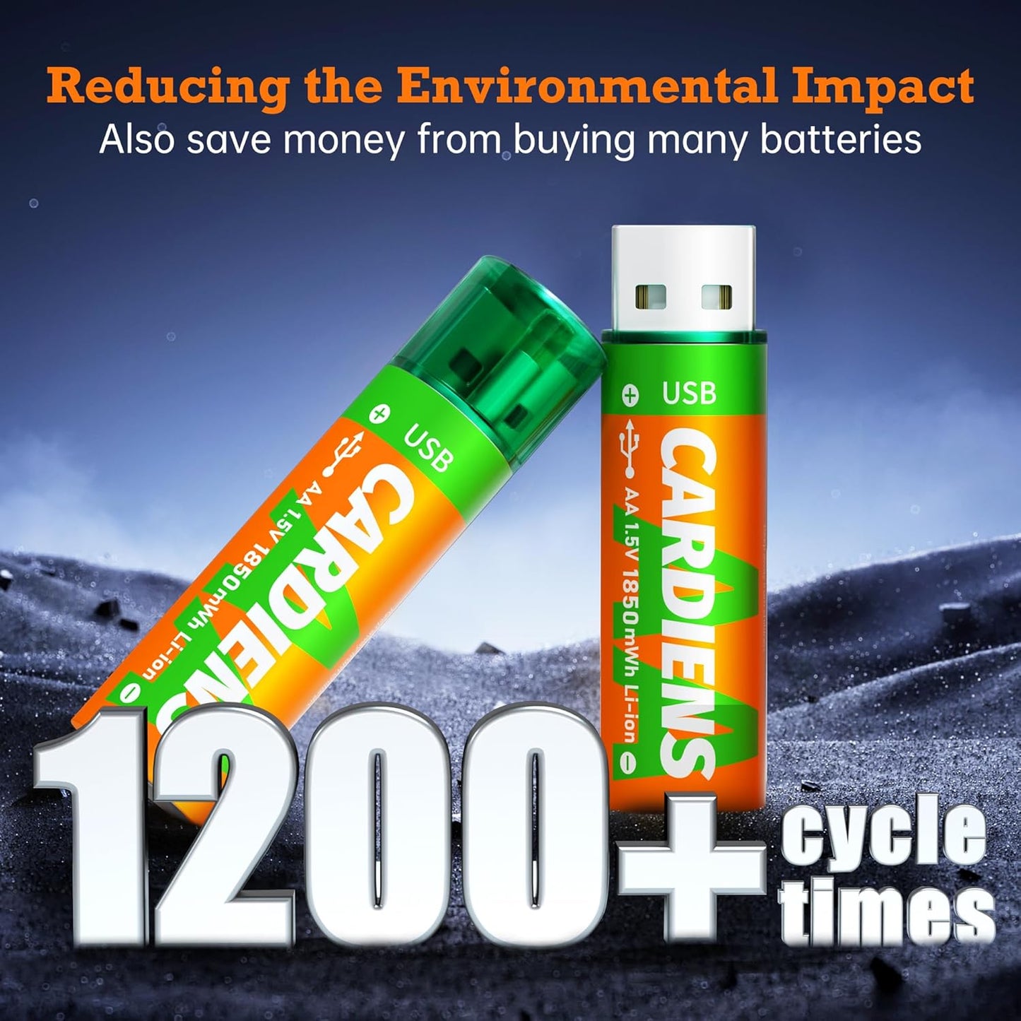 Pilas Recargables X2 USB con Tapita – Energía Práctica y Ecológica