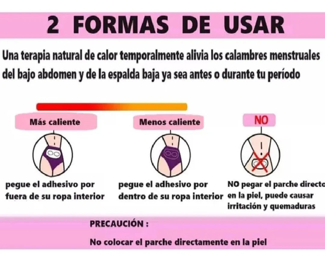 Parches Térmicos para Cólicos Menstruales