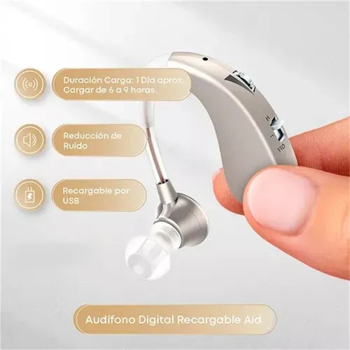 🎧✨ Audífonos Premium para Pérdida Auditiva – Amplificación Clara y Discreta para Todas las Edades