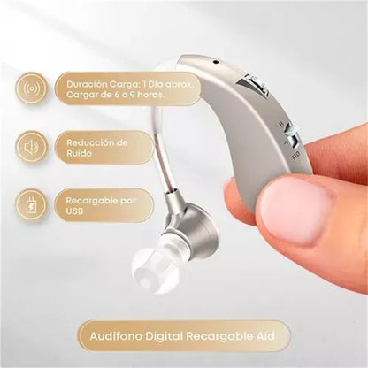 🎧✨ Audífonos Premium para Pérdida Auditiva – Amplificación Clara y Discreta para Todas las Edades