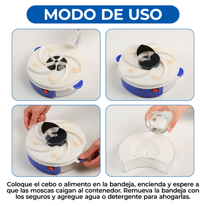 Trampa Atrapa Moscas Automático Portátil Recargable