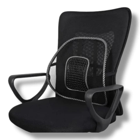 Respaldo Lumbar Ergonómico De Malla Para Auto Y Oficina