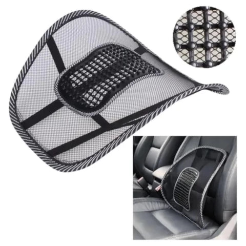 Respaldo Lumbar Ergonómico De Malla Para Auto Y Oficina