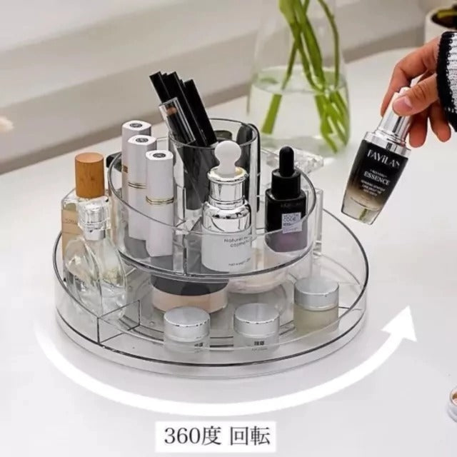 Organizador Acrílico Giratorio 360° Suono 2 Niveles Transparente