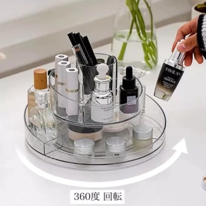 Organizador Acrílico Giratorio 360° Suono 2 Niveles Transparente