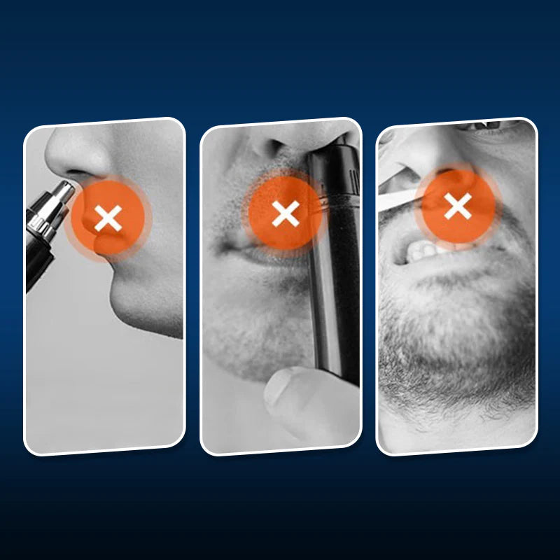 ✨ Cortapelos de Nariz y Orejas Recargable – Trimmer Portátil 3 en 1 Preciso y Seguro💈